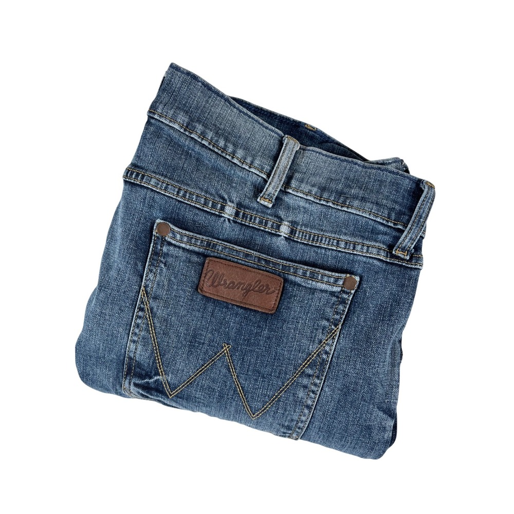 Wrangler Retro Slim Bootcut Jeans Mens 36x30 (38x30) Medium Wash Denim 1077MWZGL